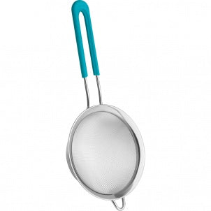 Trudeay 6" Strainer with Blue Silicone Handle